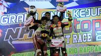 Para pebalap Honda menutup musim balap 2016 dengan merebut empat titel di grand final Kejurnas Motoprix 2016, Minggu (18/12/2016). 
