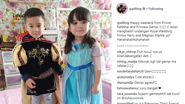 Rafathar Malik Ahmad dan Gempita Nora Marten