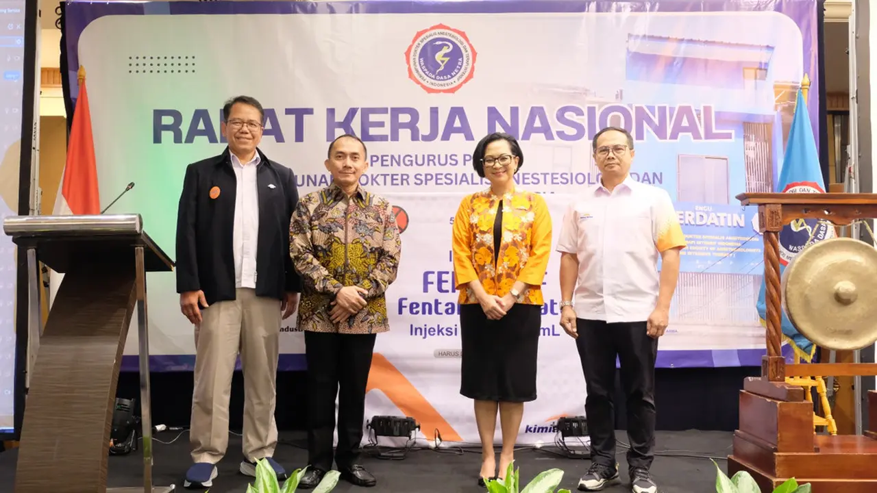 Rapat Kerja Nasional (Rakernas) Perhimpunan Dokter Spesialis Anestesiologi dan Terapi Intensif Indonesia (PERDATIN) 2025, Kimia Farma luncurkan obat Fentakaf.