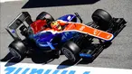 Rio Haryanto saat berada pada kokpit mobil MRT05, Rio mencatat waktu tercepat 1m27,625s dari 45 lap pada sesi tes pramusim kedua di Sirkuit Catalunya, Barcelona, selasa (2/3/2016) malam WIB. (Bola.com/Twitter)