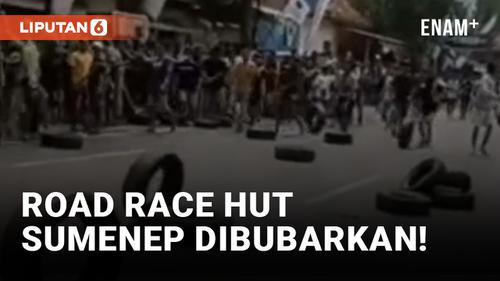 VIDEO: Dianggap Ganggu Shalat, Road Race HUT Sumenep Dibubarkan