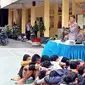 Puluhan remaja anggota geng motor di Kota Medan, Sumatera Utara (Sumut), ditangkap petugas Polsek Medan Timur