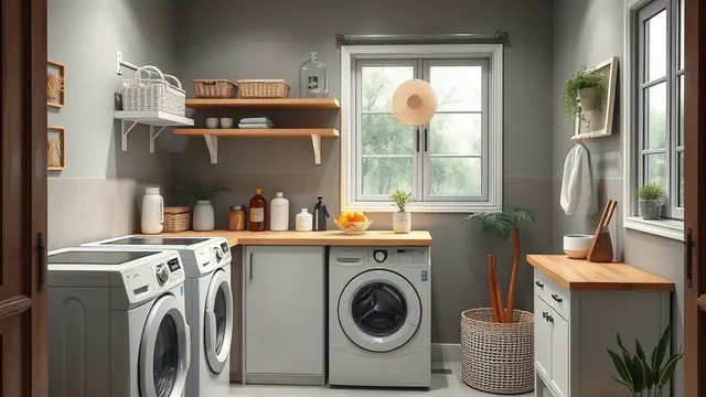 desain laundry room (ilustrasi by qwen.ai)
