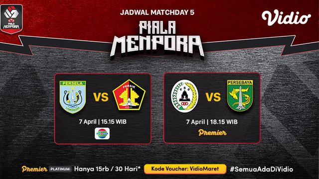 Link Live Streaming Piala Menpora 2021 Di Vidio Rabu 7 April 2021 Matchday Penentuan Grup C Indonesia Bola 