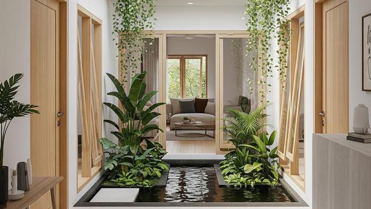 7 Model Rumah Kecil Tapi Luas dengan Taman Dalam Rumah, Asri dan Modern