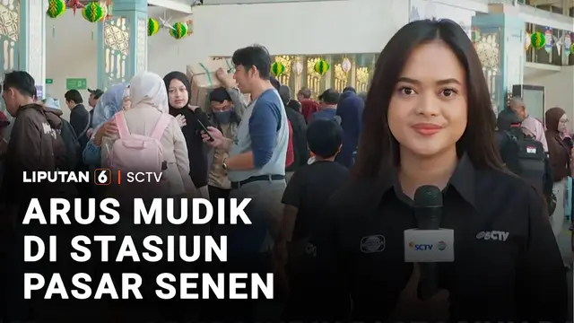 Arus Mudik di Stasiun Pasar Senen