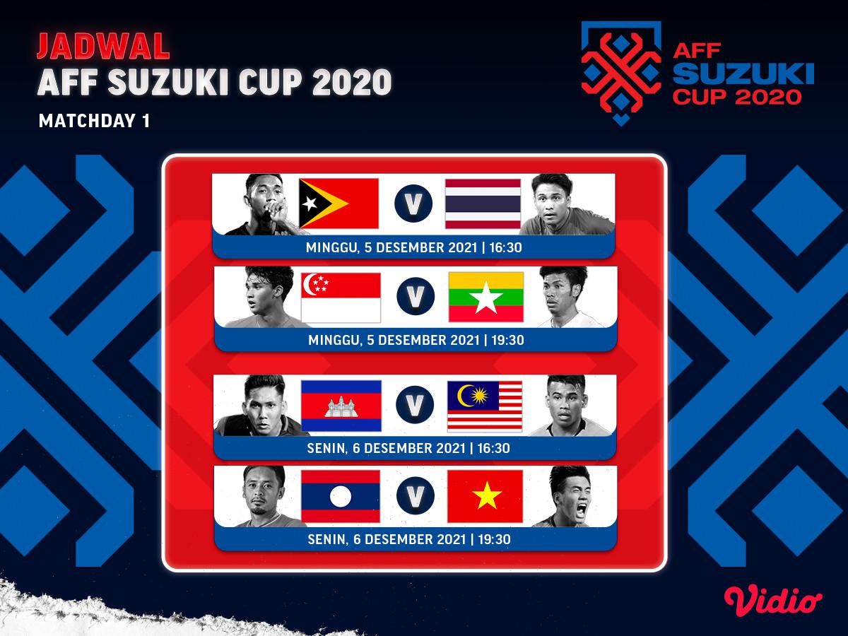 Aff 2021 jadwal pertandingan piala Jadwal Final