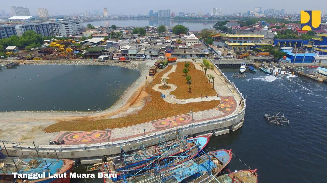 Proyek Tanggul Laut Muara Baru. Dok Kementerian PUPR.