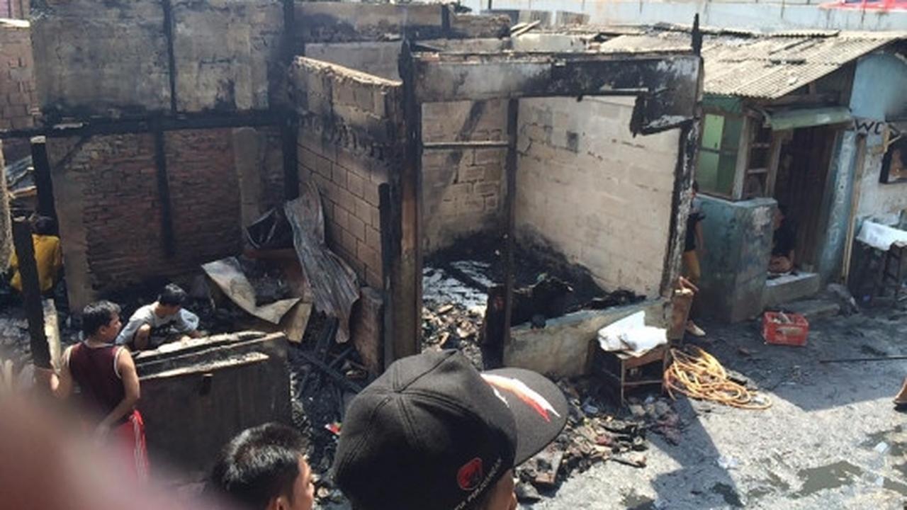 Kondisi Pasar Gembrong ludes dilalap si jago merah