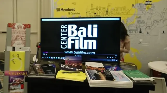 Bali Film Center exhibit with AFCNet at American Film Market. (Foto: Dok. Tim Balinale)