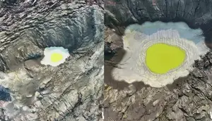 Fenomena Mirip Telur Ceplok di Anak Krakatau, Ini Kata Petugas