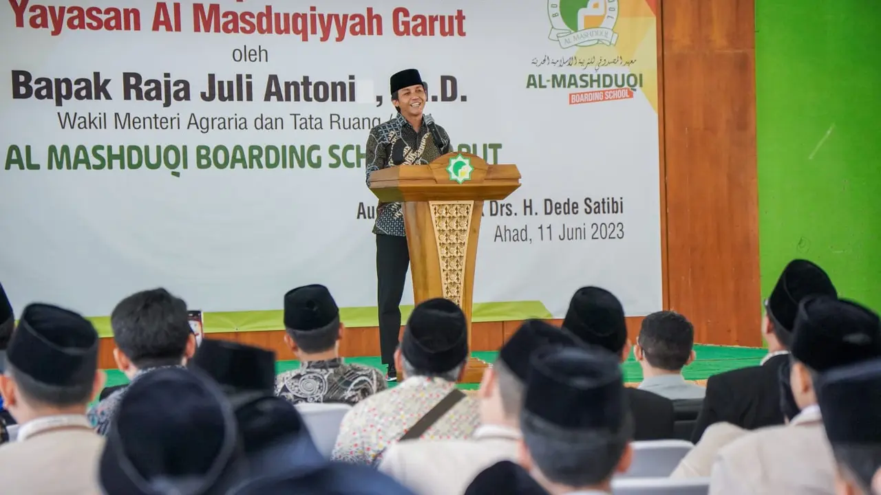 Wakil Menteri Agraria dan Tata Ruang/Wakil Kepala Badan Pertanahan Nasional (ATR/BPN), Raja Juli Antoni, menyampaikan pihaknya berkomitmen untuk mensertifikasi tanah wakaf lebih banyak dari tahun 2022 (Istimewa)