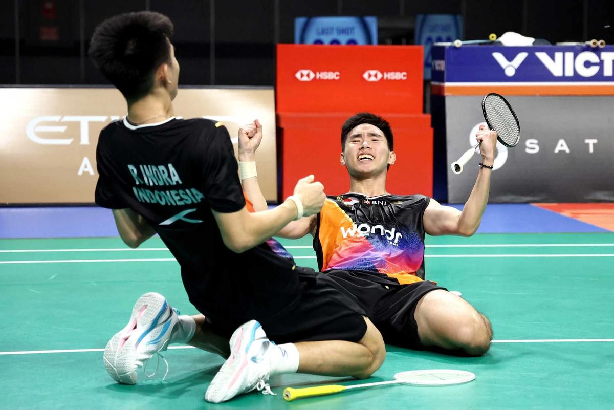 FOTO: Raymond/Joaquin Sabet Gelar Australia Open 2025 di Laga All-Indonesian Final