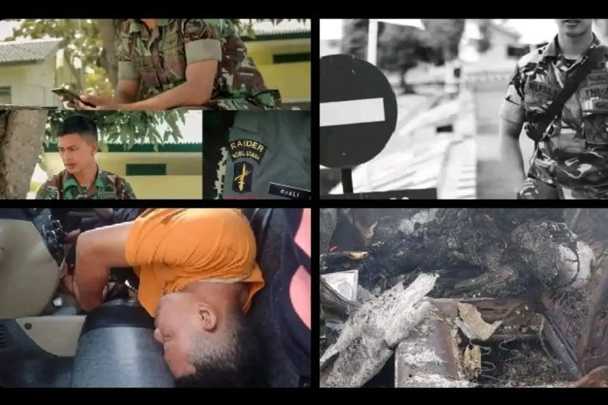 Organisasi Papua Merdeka (OPM) lewat akun Twitter (X) @Revolutions1977 menyebarkan kabar bahwa anggota TNI tewas dibunuh dan dibakar saat melintas di Kabupaten Paniai, Papua Tengah, Selasa (11/6/2024). (Merdeka.com/Bachtiarudin Alam)