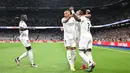 Kemenangan atas Deportivo Alaves membuat Real Madrid kokoh di peringkat dua klasemen sementara LaLiga dengan 17 poin dari tujuh pertandingan. (JAVIER SORIANO/AFP)