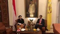 Ketua Umum PDI Perjuangan Megawati Soekarnoputri bertemu dengan Presiden Jokowi di Istana batu Tulis Bogor (Istimewa).