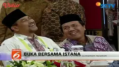Presiden Jokowi dan Wakil Presiden Jusuf Kalla menggelar buka puasa bersama dengan pimpinan lembaga tinggi negara di Istana Negara.