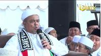 Imam Besar Habib Rizieq Shihab hadir dalam reuni akbar 212 di Silang Monas, Jakarta Pusat. (Foto:YouTube IBTV)