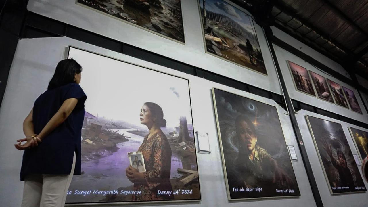FOTO: Pameran Lukisan Refleksi Krisis Ekologi Nusantara di Bulan Ramadan