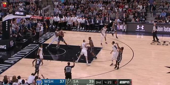 VIDEO : Cuplikan Pertandingan NBA, Spurs 98 vs Wizards 90