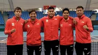 Para petenis yang membela Indonesia di Piala Davis 2023 (dok Pelti)