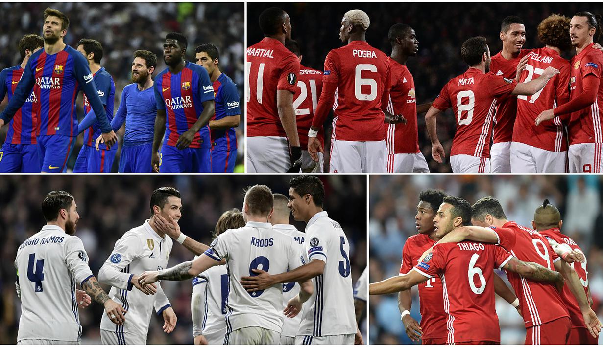 Berikut ini 10 klub sepak bola paling bernilai versi Forbes. (AFP)