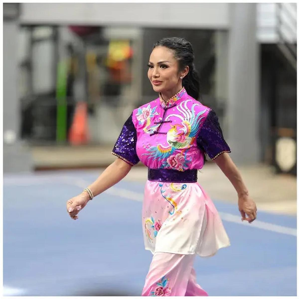 6 Potret Krisdayanti Latihan Intensif Wushu, Siap Wakili Indonesia di Tiongkok