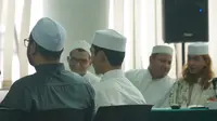 Dua saksi meringankan, Muhamad Hamid dan Rusdi menghadiri sidang lanjutan dengan terdakwa Bahar bin Smith di Gedung Perpustakaan dan Arsip Kota Bandung, Kamis (16/5/2019). (Huyogo Simbolon)