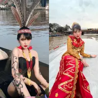 Belum lama ini, Ghea mengunjungi Pasar Terapung, Banjarmasin (Instagram/gheaindrawari).