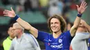 David Luiz. Bek tengah Brasil beruia 35 tahun yang sejak September 2021 membela Flamengo ini tercatat pernah memperkuat Chelsea dalam dua periode. Pada periode pertama ia didatangkan The Blues dari Benfica pada tengah musim 2010/2011 dengan nilai transfer 25 juta euro. Bertahan hingga akhir musim 2013/2014 ia total tampil dalam 143 laga di semua ajang dengan mencetak 12 gol. Sementara pada periode kedua setelah meninggalkan PSG, ia kembali membela Chelsea mulai 2016/2017 hingga 2018/2019 dan total tampil dalam 105 laga dengan mencetak 6 gol. (AFP/Kirill Kudryavtsev)