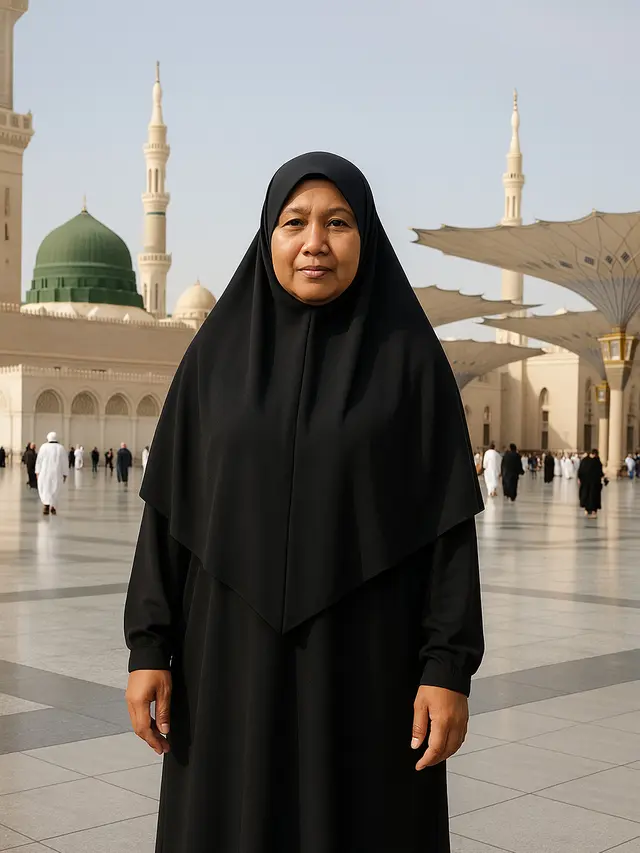 Gamis untuk Haji dan Umroh (Foto: ChatGPT)