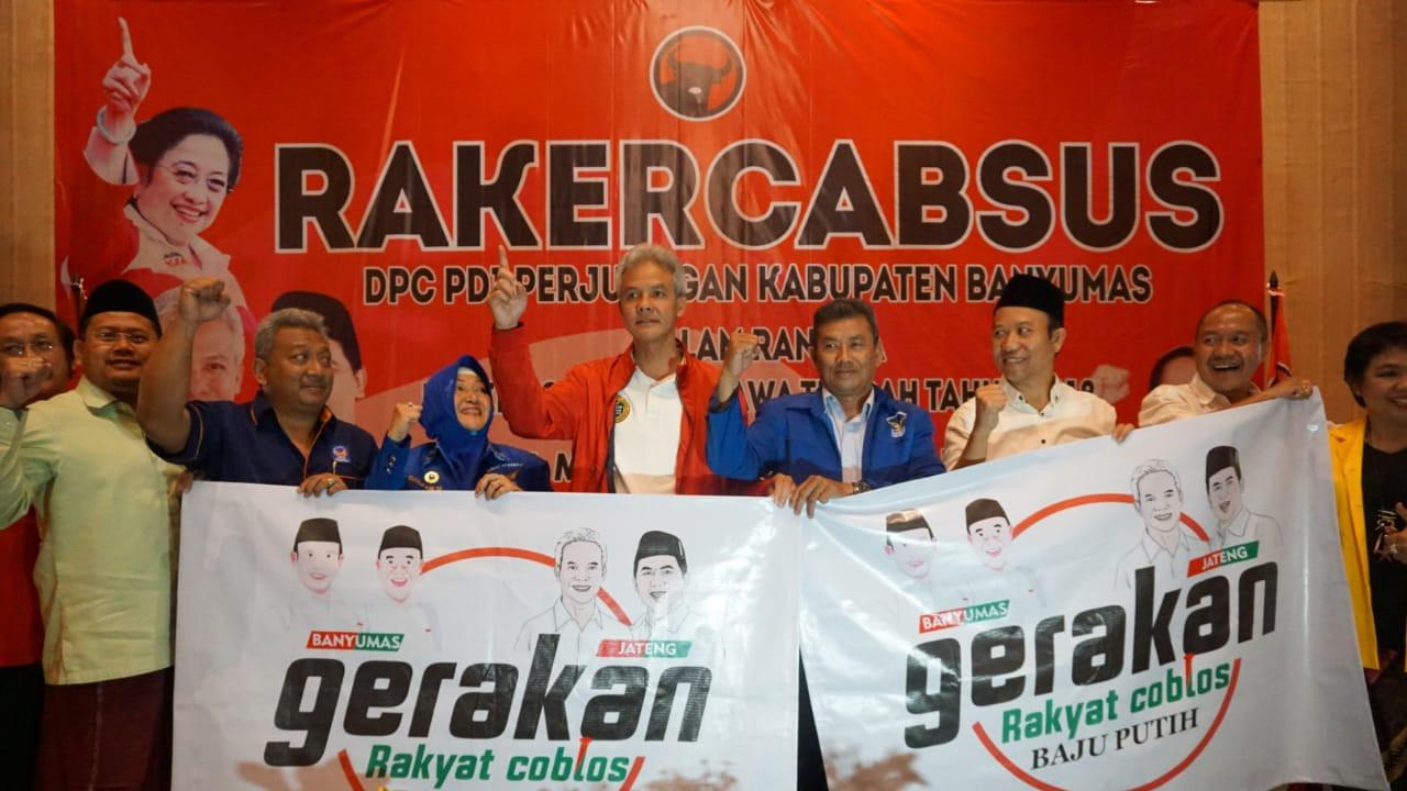 Ganjar Pranowo di Rakercabsus PDIP Banyumas (Dok. Tim Ganjar)