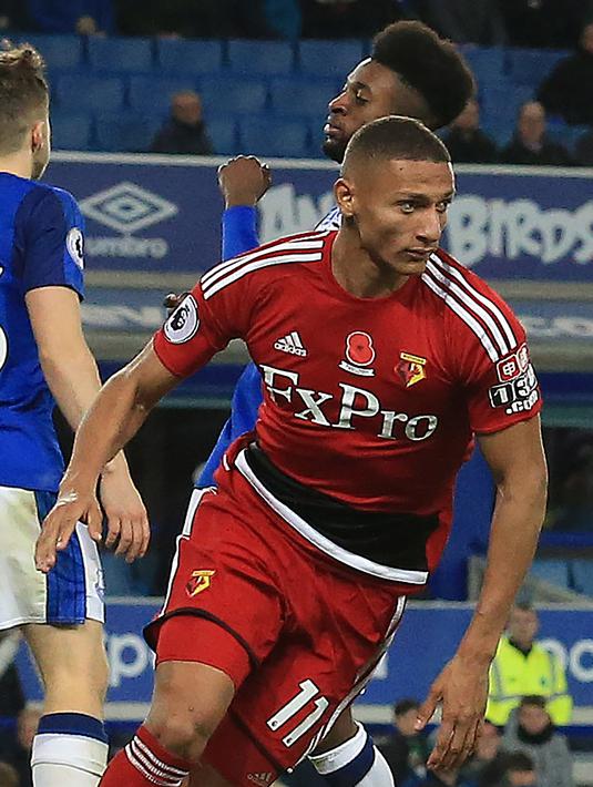 7. Richarlison (Watford) - Watford melakukan pembelian yang sukses saat mendatangkan Richarlison. Cepatnya ia beradaptasi pada musim debutnya di Premier League membuktikan ia adalah calon superstar. (AFP/Lindsey Parnaby)