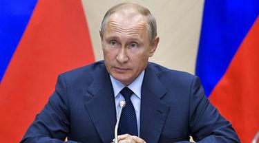 Presiden Rusia Vladimir Putin. (Mikhail Klimentyev/Pool Photo via AP)