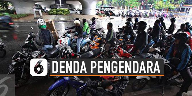 VIDEO: Denda Pengendara Motor yang Berteduh di Flyover Jakarta