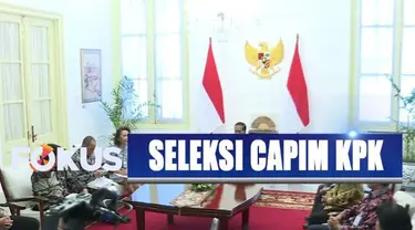 Jokowi mengucapkan terima kasih kepada pansel capim KPK yang telah bekerja keras menyeleksi para calon pimpinan KPK.