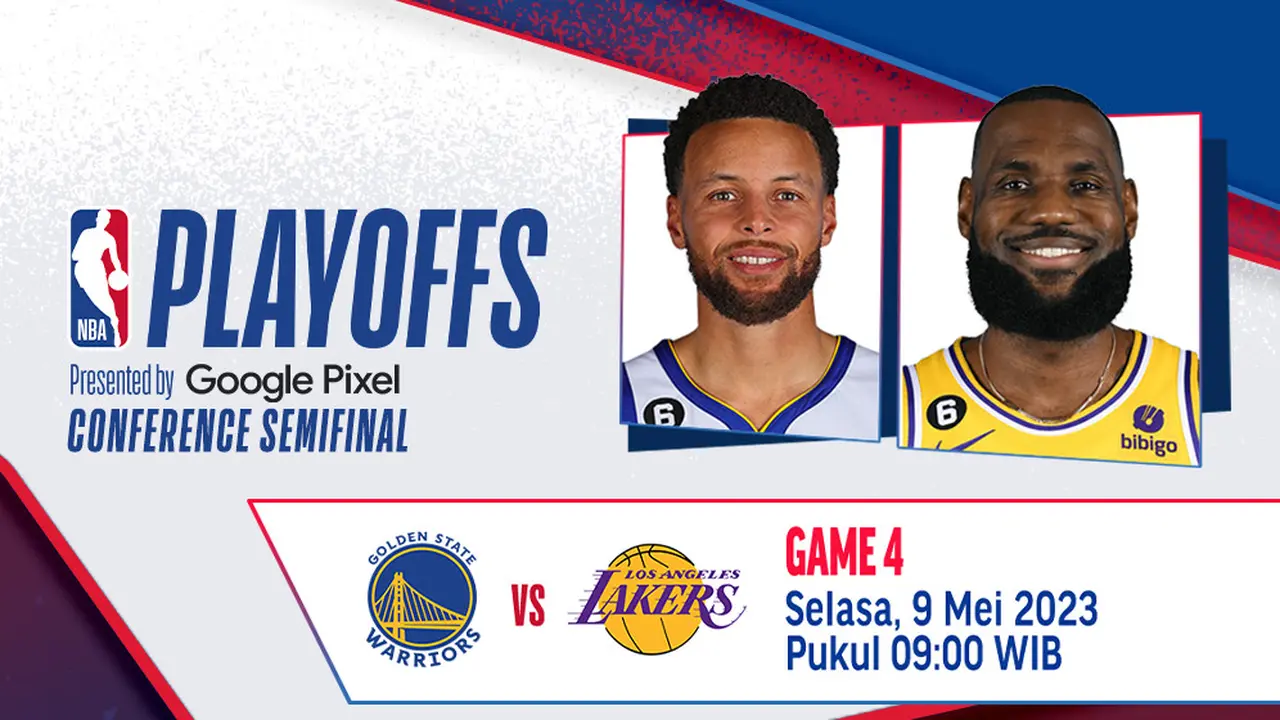 Link Live Streaming NBA : Golden State Warriors Vs LA Lakers Game 4 di Vidio, 9 Mei 2023
