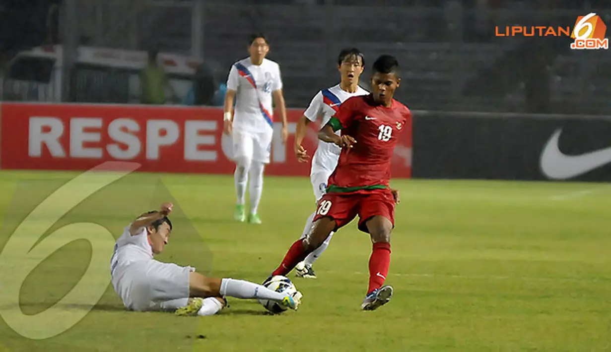 Tackling keras kerap diperlihatkan pemain Korea Selatan (Liputan6.com/ Helmi Fithriansyah)