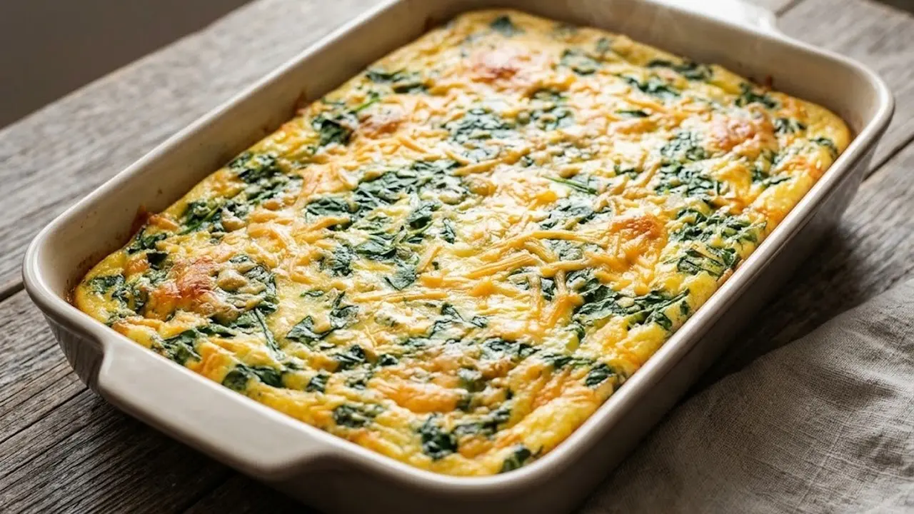 Resep telur panggang isi bayam dan keju