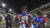 Pembalap Pertamina Mandalika SAG Team, Bo Bendsneyder saat mengikuti balapan Moto2 Qatar 2021. (Pembalap Pertamina Mandalika SAG Team)