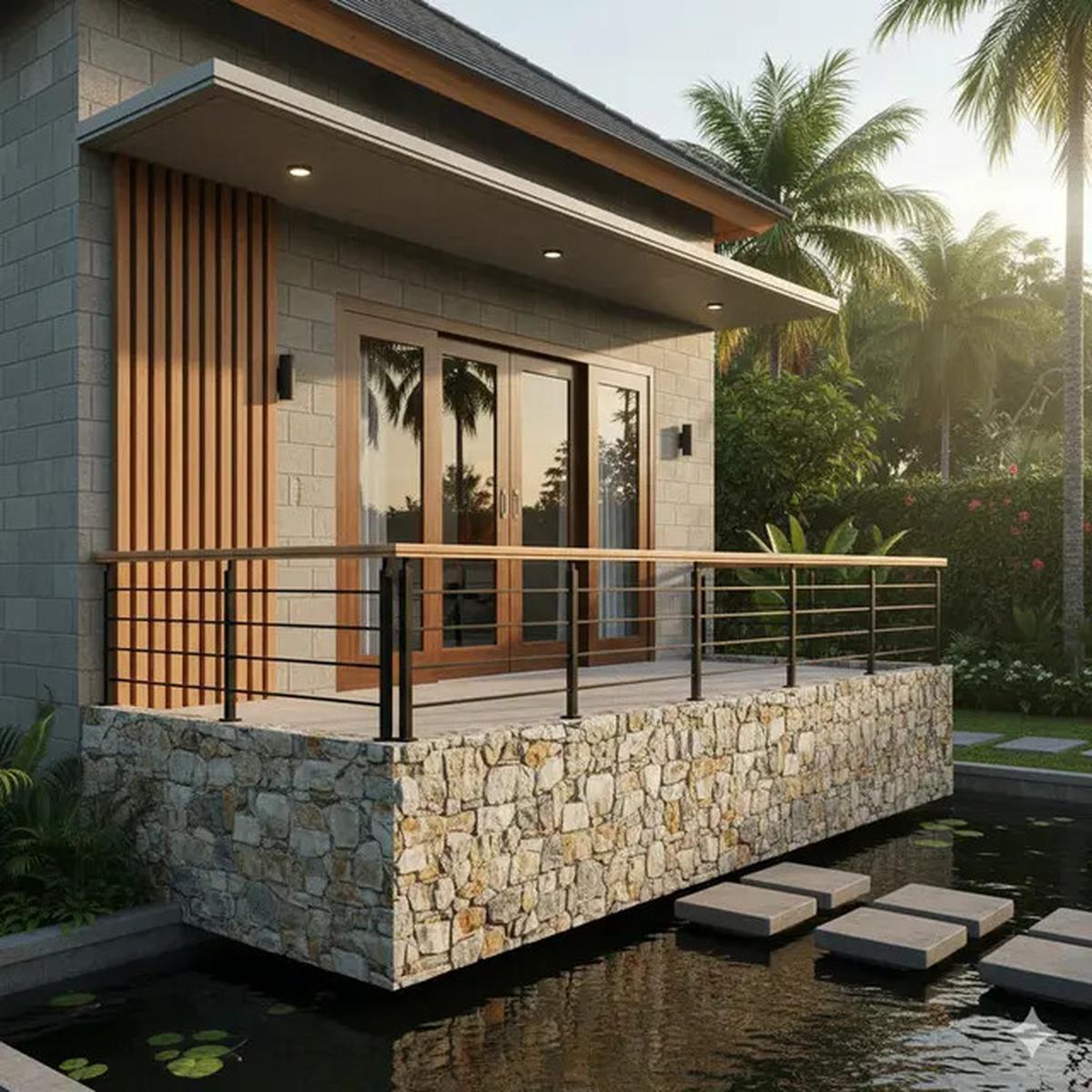 7 Contoh Pagar Balkon Rumah, Inspirasi Desain Aman dan Estetis untuk Hunian Modern