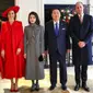 Kate Middleton dan Pangeran William berpose bersama Presiden Korea Selatan Yoon Suk Yeol dan Ibu Negara Kim Keon Hee. (dok. Instagram @princeandprincessofwales/