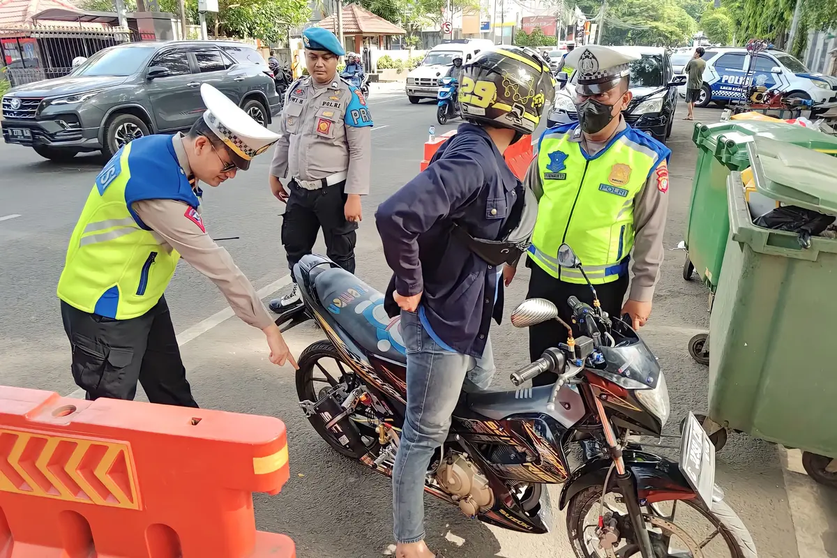 81 Motor Berknalpot Brong Diamankan Polisi di Tangerang