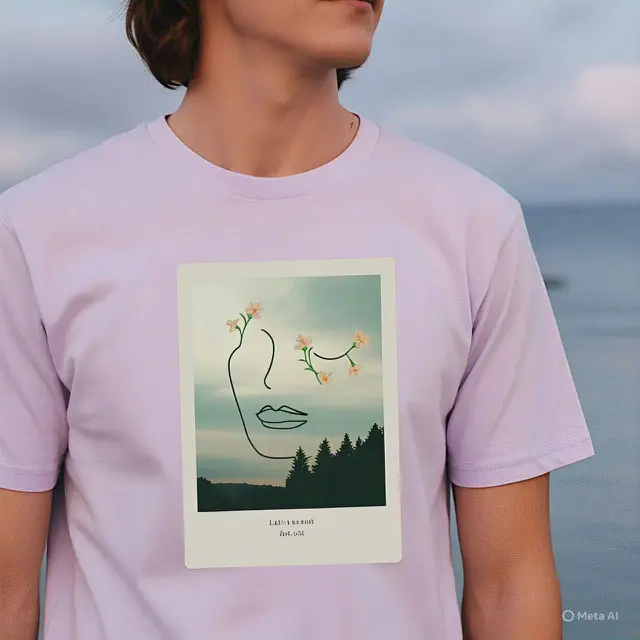 Desain Kaos Aesthetic