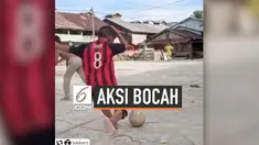 Sebuah video viral mengenai aksi bocah Indonesia bermain sepak bola. Video itu mendapat sorotan dari pemain bintang AC Milan, yaitu Suso.