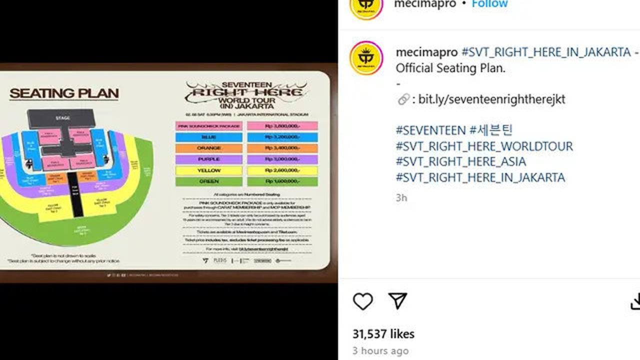 Simak Harga Tiket Konser Seventeen di JIS pada Februari 2025, Termurah Rp1,6 Juta