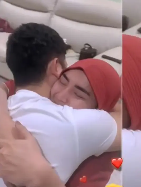 Tidak lama kemudian, Angga langsung memeluk erat sang istri. Bagi Angga, ini merupakan anak pertamanya. [Instagram/anggawijaya88]