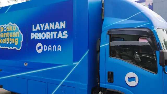 Posko Bantuan Keliling, Layanan Prioritas DANA. (Foto: Liputan6.com/Gagas Y)