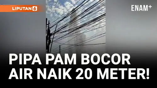 VIDEO: Diduga Kena Galian, Pipa PAM Jaya Bocor hingga Mirip Air Mancur!