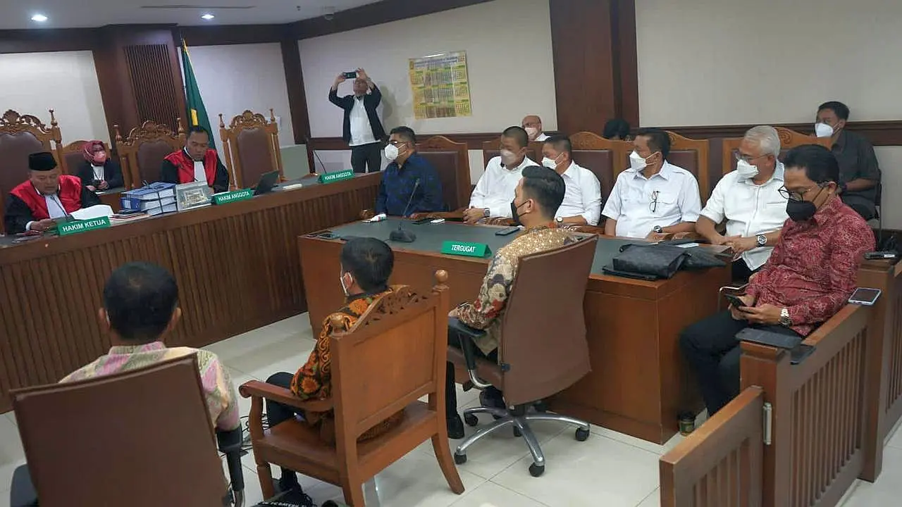 Sidang putusan proses PKPU Garuda Indonesia, di PN Jakarta Pusat, Senin (27/6/2022). (Dok Garuda Indonesia)